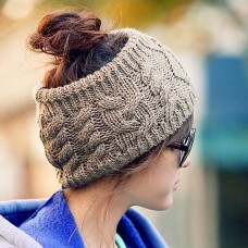 NEW Fashion Mujer Winter Warm Knit Wool Beret Hat Beanie Braided Crochet Ski Cap  eb-63996986